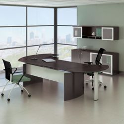Complete Contemporary L-Desk Office Set - 116"W x 63"D