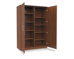 Divided Mobile Storage Cabinet - 48"W x 30"D