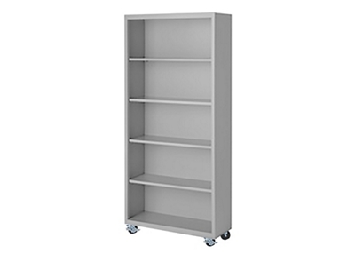 White deals steel bookcase