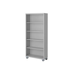 Vault 75”H Mobile Steel Bookcase