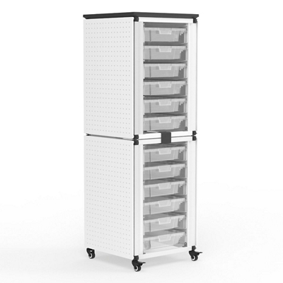 MBS 12-Bin Modular Classroom Storage Cabinet – 18" W x 58" H