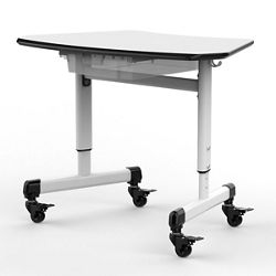 MBS Adjustable Trapezoid Student Desk