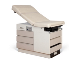 Five Drawer Exam Table with Stirrups and Pelvic Tilt