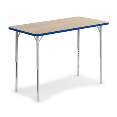 Curriculum Height Adjustable Rectangular Activity Table