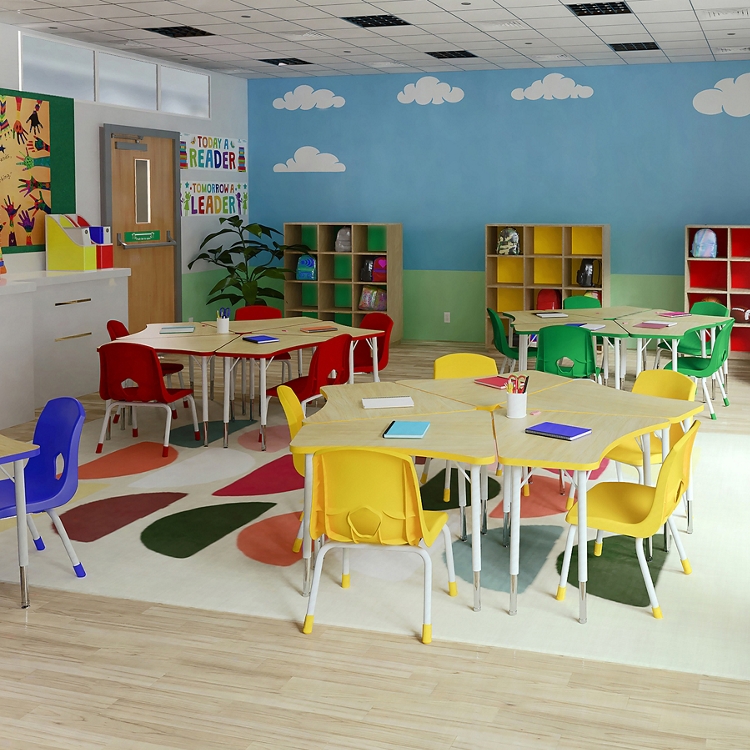 Buy student desks with drawers and storage compartments designed for the classroom at National Business Furniture.