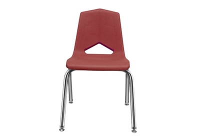 V Back Student Chair with 18"H Chrome Frame