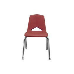 V Back Student Chair with 18"H Chrome Frame