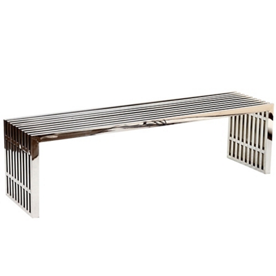 Gridiron 59" Stainless Steel Bench