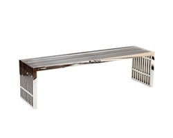 Gridiron 59" Stainless Steel Bench