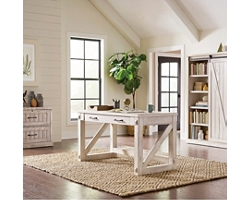 Avondale Desk Office Suite w/ Bookcase and File Storage - 3 pc.