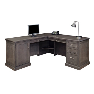 Statesman Compact L-Shaped Desk with Left Return - 65"Wx72"Dx30"H
