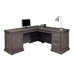 Statesman Compact L-Shaped Desk with Left Return - 65"Wx72"Dx30"H