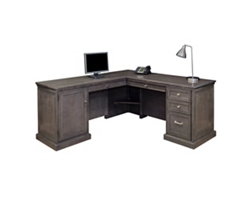 Statesman Compact L-Shaped Desk with Left Return - 65"Wx72"Dx30"H