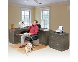 Statesman Right L-Shaped Desk and Lateral File