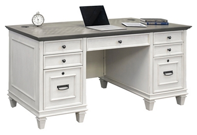 Hartford Double Pedestal Desk - 69.5"W