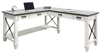 Harford L-Shaped Writing Desk - 60"W X 75"D