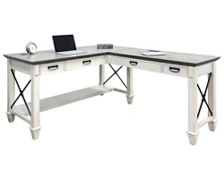 Harford L-Shaped Writing Desk - 60"W X 75"D