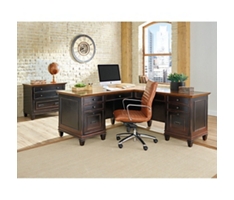 Hartford L-Shaped Desk with Right Return and Lateral File Set