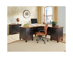 Hartford L-Shaped Desk with Right Return and Lateral File Set