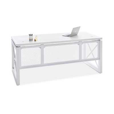 Urban White Executive Desk - 72"W x 32"D