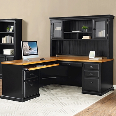 Left Return L Desk With Hutch 68 25 W By Martin Furniture Nbf Com