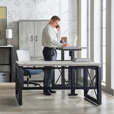 Urban L-Desk with Left Return Office Suite with Storage
