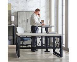 Urban L-Desk with Left Return Office Suite with Storage