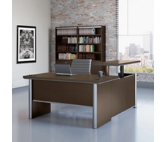 Metropolitan Adjustable Height L-Desk with Left Return - 60"W