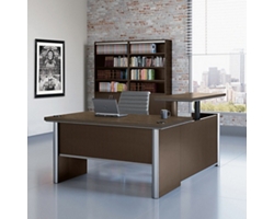 Metropolitan Adjustable Height L-Desk with Left Return - 60"W