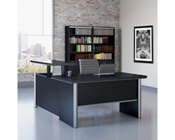 Metropolitan Adjustable Height L-Shaped Desk with Right Return - 72"W