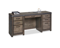 Westgate Double Pedestal Desk Credenza 66"Wx18"Dx30"H