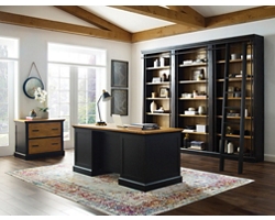 Toulouse Office Set - Desk + File + Bookshelf