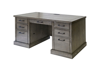 Avondale Double Pedestal Credenza Desk - 66"W