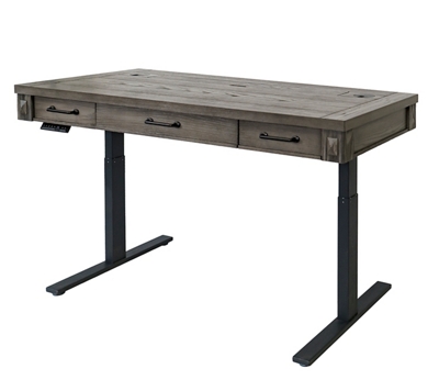 District Reversible Height-Adjustable L-Shaped Desk by NBF