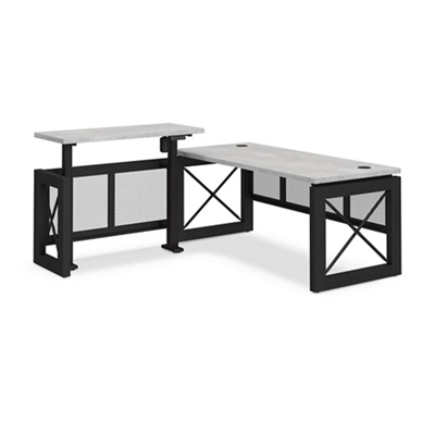 Urban L-Shaped Desk with Adjustable Height Left Return - 72