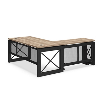 Urban L-Shaped Height Adjustable Standing Desk - 72