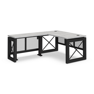 Urban L-Shaped Desk with Adjustable Height Left Return - 60