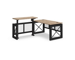 Urban L-Shaped Desk with Adjustable Height Left Return - 72