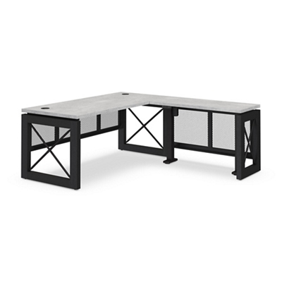 Urban L-Shaped Standing Desk with Height Adjustable Right Return