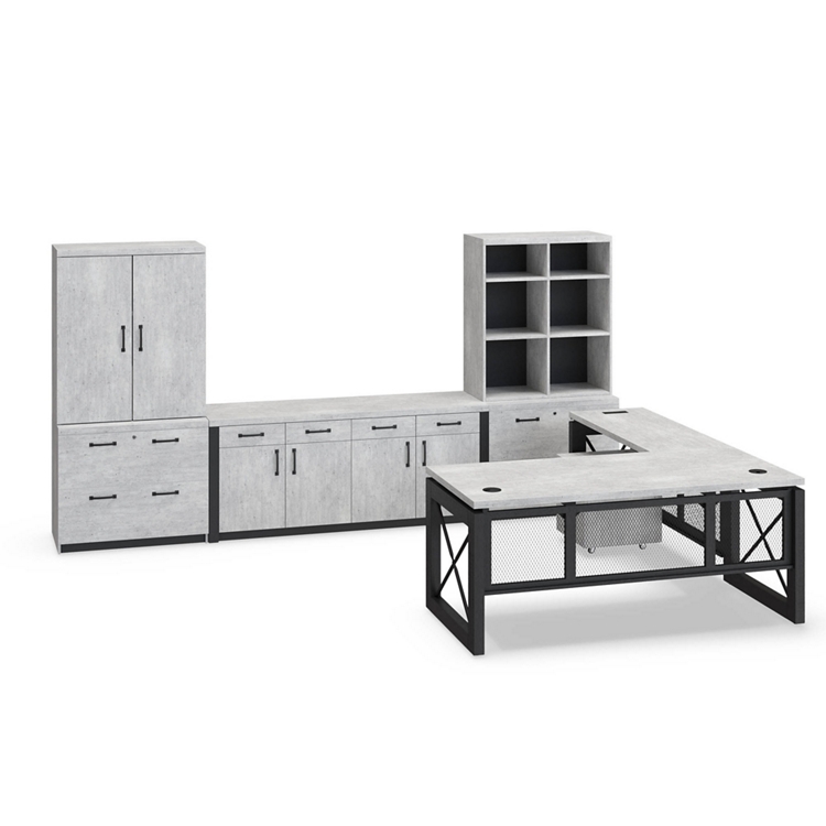 Urban L-Desk with Storage Set