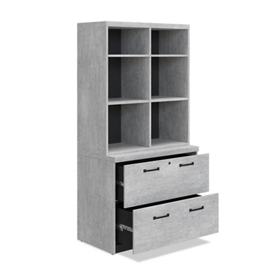 Urban Stacking Shelf w/ Lateral File - 72