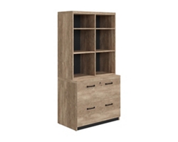 Trenton Lateral File with Bookcase – 36