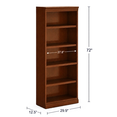 Statesman 5 Shelf Bookcase - 30