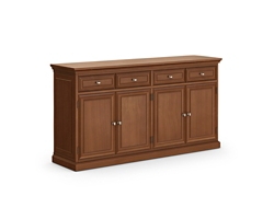 Urban Four Drawer Storage Credenza - 72W x 21D