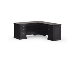 At Work Reversible Bowfront L-Shaped Desk - 71