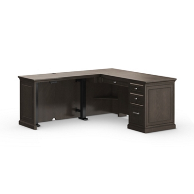 Statesman Height Adjustable L-Shaped Standing Desk - 65