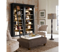Toulouse 12 Shelf Bookcase Wall Unit with Ladder- 94"H