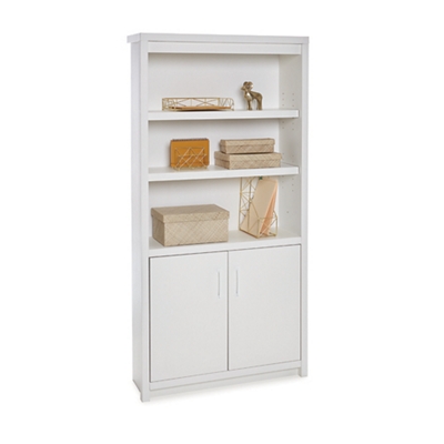 White five shelf deals bookcase