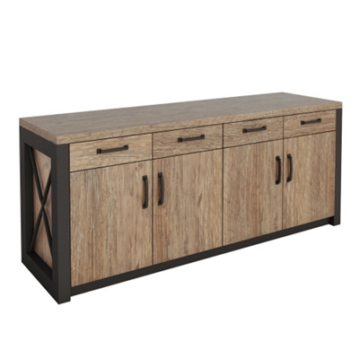 Urban Four Drawer Storage Credenza - 72W x 21D