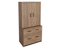Urban Wardrobe with Lateral File - 36W x 72H